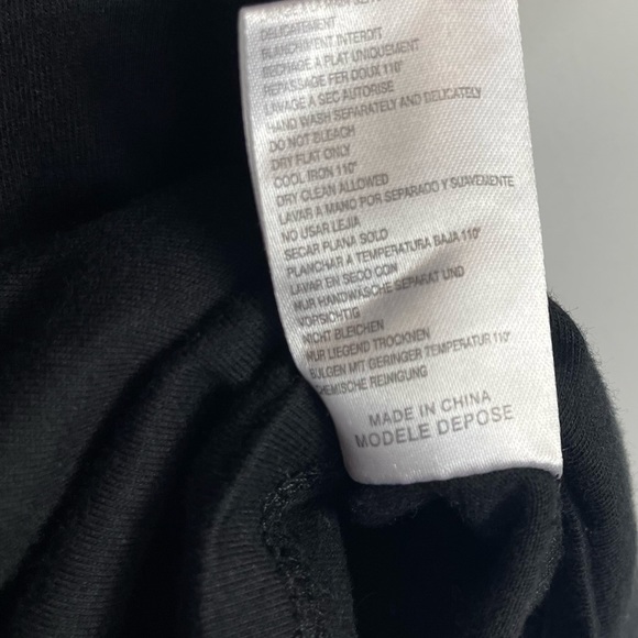 MAJE Paris Black Lace Inset Sheer Tee Shirt Top Short Sleeve Sexy 1 S Whimsigoth - Picture 9 of 12